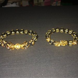 BN His & Hers Feng Shui Wealth Bracelets.  Lucky Bracelets! Lucky Chinese Dragon